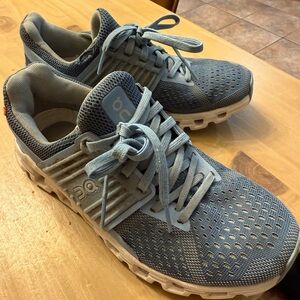 On Running Athletic Shoes - Blue and Gray